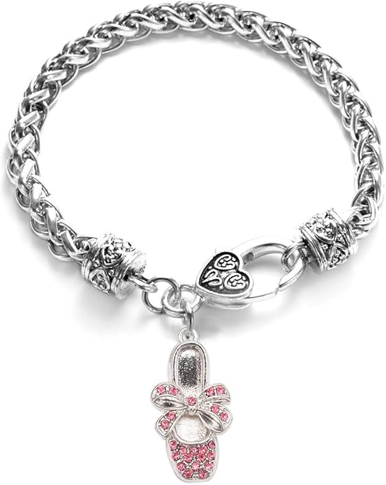Inspired Silver - Silver Customized Charm Bracelet with Cubic Zirconia Jewelry