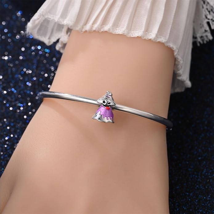 HONGRUI 925 Sterling Silver Charm for Bracelets Necklace Fashion Heart Bow Flower Family Butterfly Pendant Bead Charm for Women Festival jewelry gifts