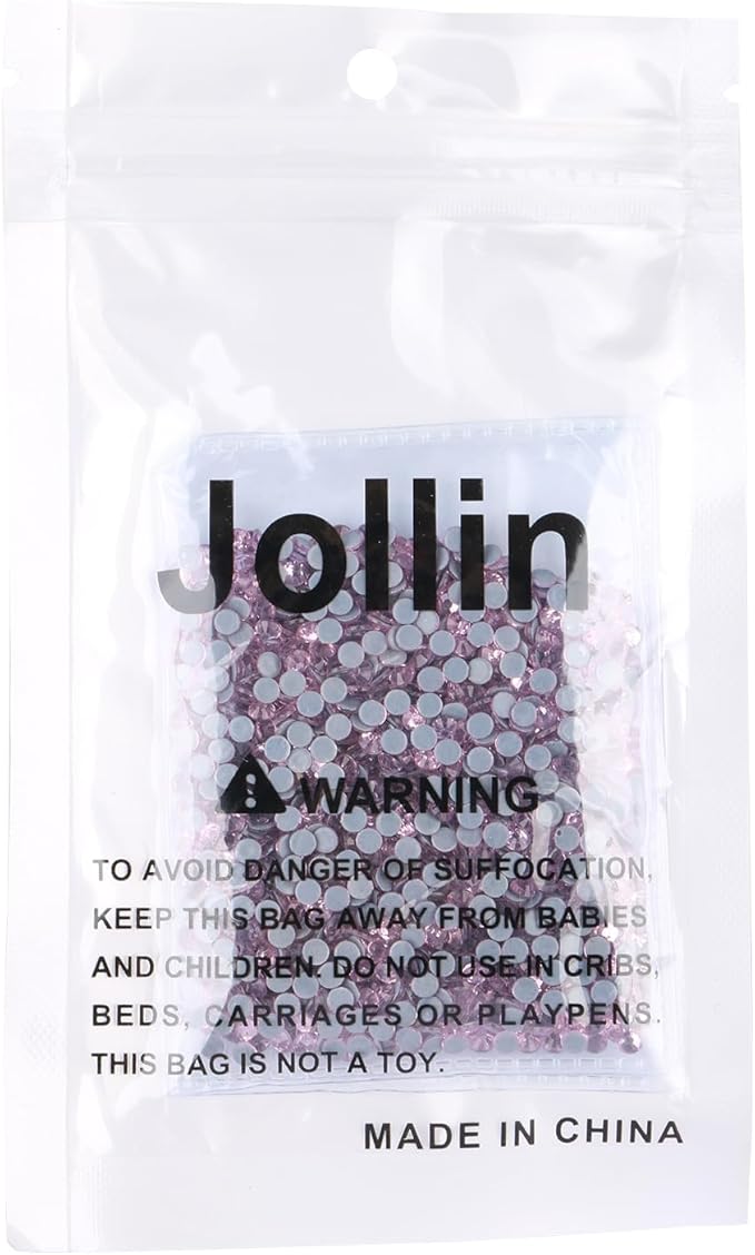 Hot Fix Crystal Flatback Rhinestones Glass Diamantes Gems 3.2mm(12ss 1440pcs, Pink)