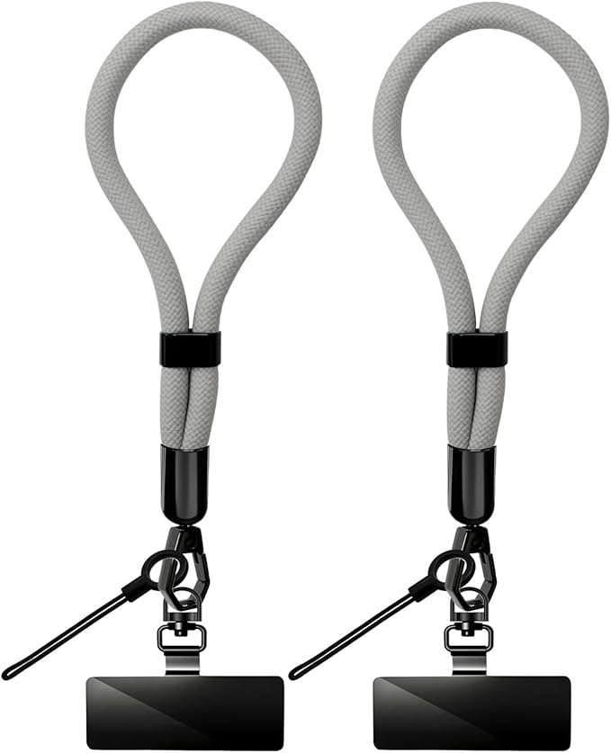 Phone Lanyard, 2 Pack Adjustable Cell Phone Lanyard Hand Phone Wrist Strap with Tether Tabs for Smartphones