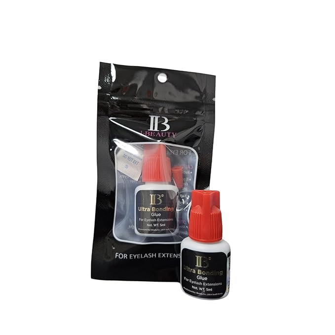 IB Ibeauty Ultra Bonding Glue Fast Drying Time 2-4S Lasting Time 5Weeks Black Eyelash Extensions Original Extra Strong Adhesive Professional Salon Use