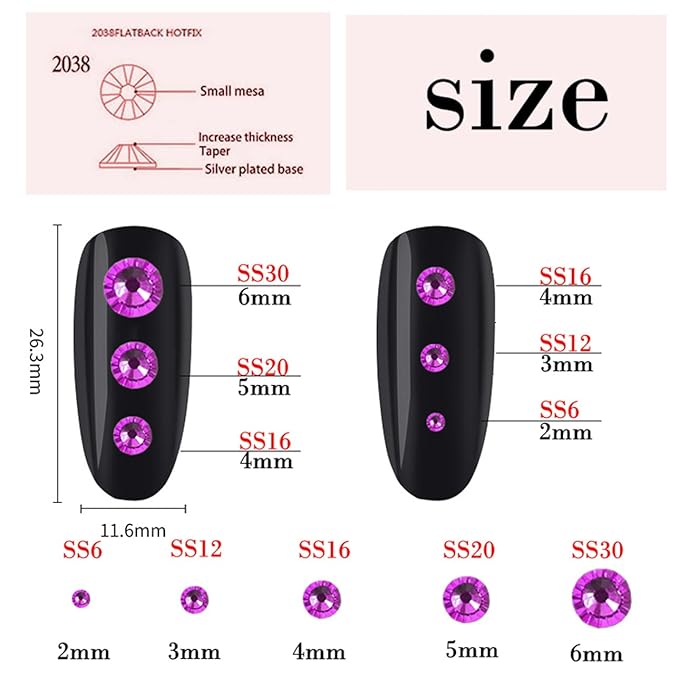 720 Pcs SS30 6mm Flatback Rhinestones for Nails Art Crafts Glitter Round Gems AB Crystals DIY Clothes Shoes （Peacock Blue AB）