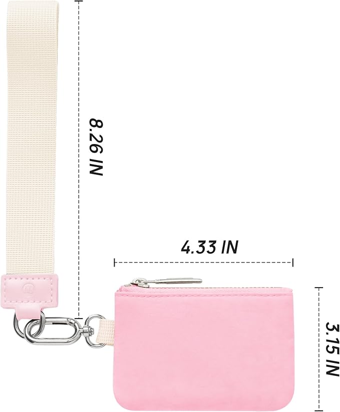 Mum's Memory Mini Zip Around Wristlet Wallet for Women Dual Pouch Wristlet Portable Wallet Coin Purse Mini Women Coin Pocket
