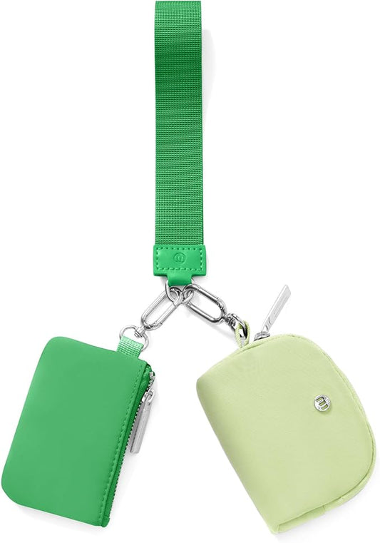 Mum's Memory Mini Zip Around Wristlet Wallet for Women Dual Pouch Wristlet Portable Wallet Coin Purse Mini Women Coin Pocket