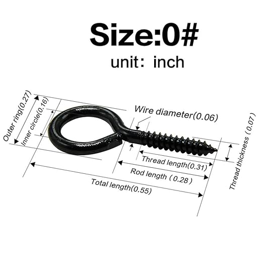 Eye Screw Pins for Jewelry Making Findings Mini Metal Eye Hooks 200 Pieces Zinc Plated (Black) Self Tapping Eyelets O Ring Hanging DIY Projects Crafts Arts Wine Cork Charm Bead 14mm x 7mm