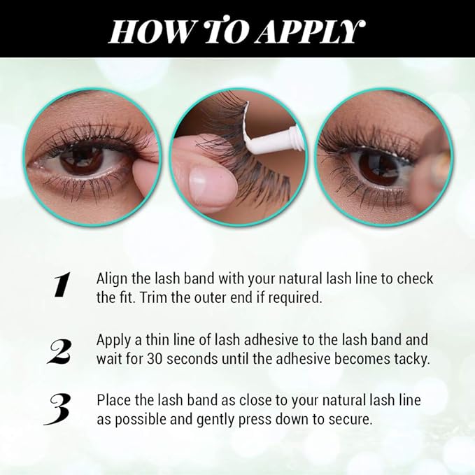 Ardell False Eyelashes Starter Kit, Natural 110 - Black, Easy-to-Use Lash Set with Lash Adhesive and Applicator, Reusable Lashes, 4 Pack