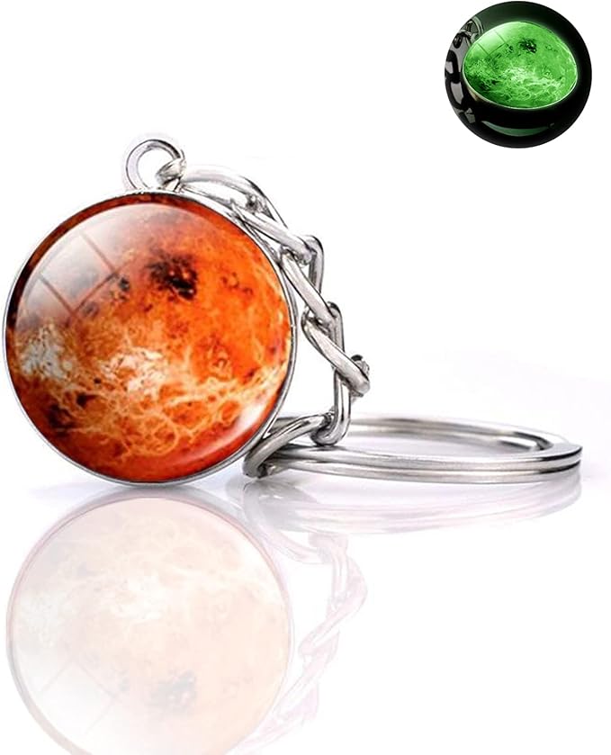 JWPavilion Solar System Planet keychain Accessories Pendant Glow In The Dark