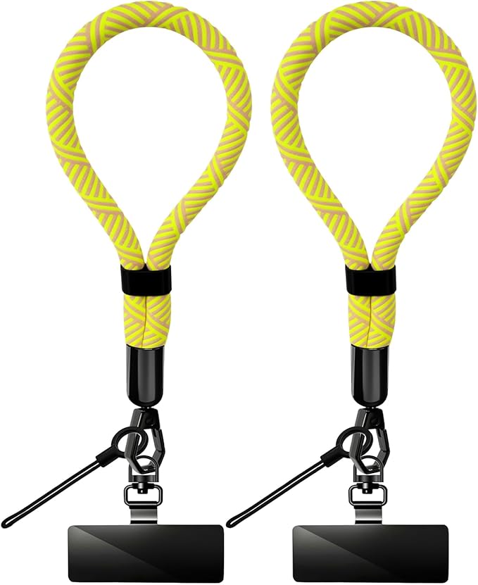 Phone Lanyard, 2 Pack Adjustable Cell Phone Lanyard Hand Phone Wrist Strap with Tether Tabs for Smartphones