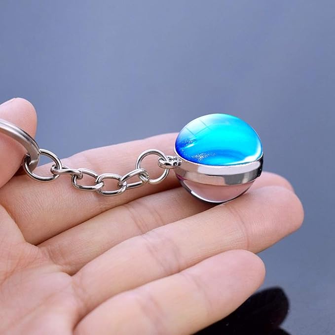 JWPavilion Solar System Planet keychain Accessories Pendant Glow In The Dark