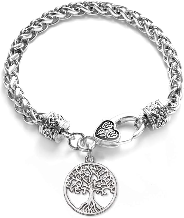 Inspired Silver - Silver Customized Charm Bracelet with Cubic Zirconia Jewelry