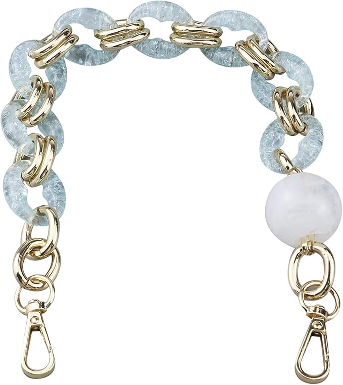 Crapyt Resin Purse Handle Bag Chain Acrylic can Improve the Handbag Level Replacement Strap Acrylic Handbag Chain 16.93"