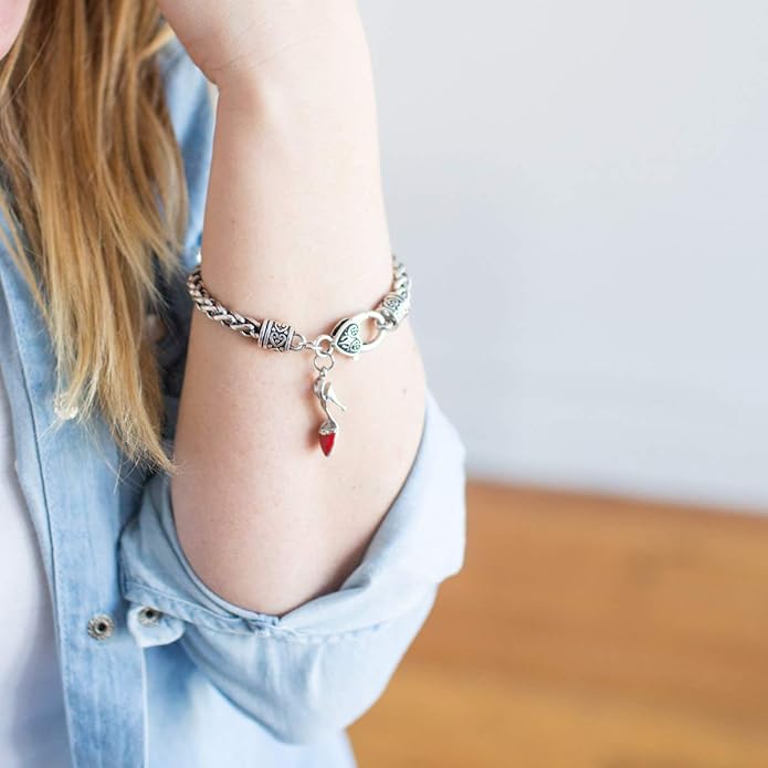 Inspired Silver - Silver Customized Charm Bracelet with Cubic Zirconia Jewelry