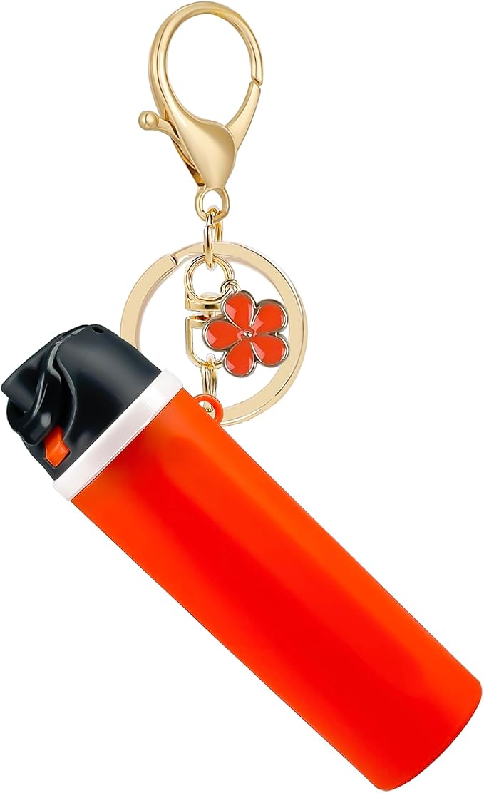 Mini Trendy Bottle Keychain Accessories Compatible with Owala Water Cute Tumbler Cup Chapstick Lip Balm Holder Charms
