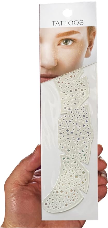 Fake Freckles Face Tattoo Star Glitter Freckles Sparkle Makeup Patches Face Glitter Speckles Patches for Women