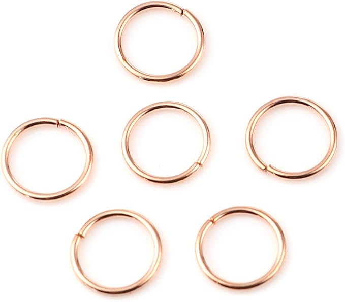 200 Pieces - 3mm Jump Rings Rose Gold Tone - 24 Gauge