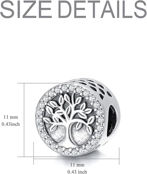 LONAGO 925 Sterling Silver Personalized Photo Charm Fit Compatible for Bracelet Necklace Customized Heart Round Shape Picture Bead