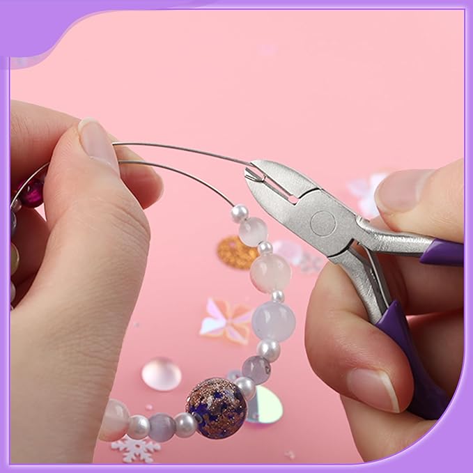 Mini Diagonal Pliers 3 Inches Wire Cutters Small Side Cutter Mini Jewelry Pliers High Hardness Wire Cable Snips Flush Cutter Snips Tools For Wire Wrapping Bending Cutting Snipping