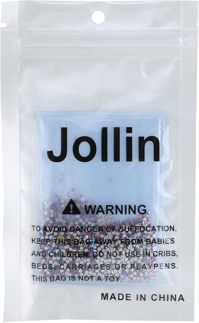 Jollin Glue Fix Crystal Flatback Rhinestones Glass Diamantes Gems for Crafting Nail Art Crafts Decorations Clothes Shoes 1.8mm (ss5 2880pcs, Pink AB)