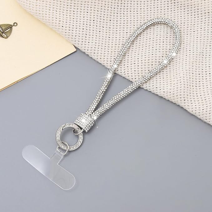 2Pcs Phone Crossbody Lanyard and Wrist Strap, Universal Cell Phone Lanyard Strap with 2Tether Tab