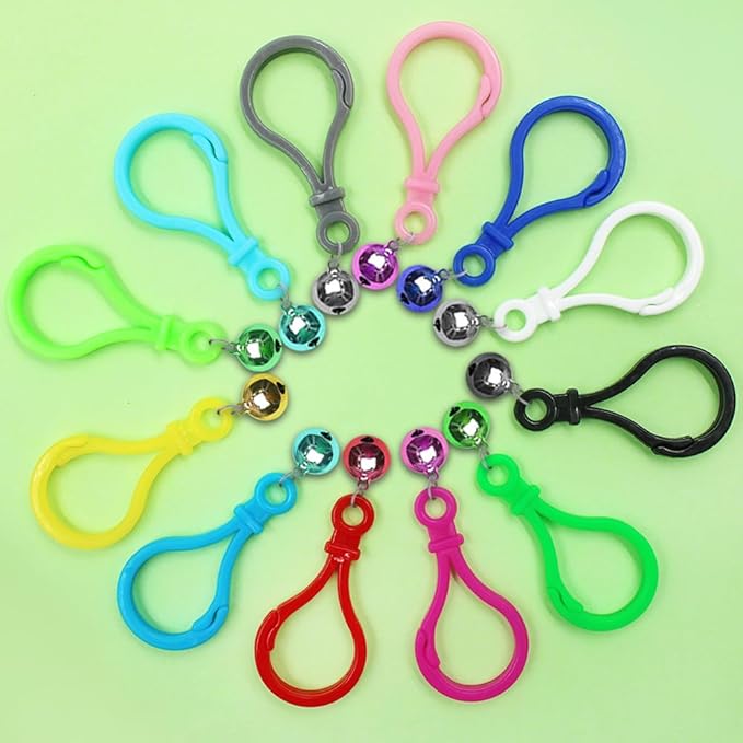 SourceTon 100Pcs Plastic Snap Clasps + 50Pcs Metal Ball Chains Kit | Adjustable Jewelry Connectors, Keychain Hooks, Backpack Clips | Assorted Colors for DIY Crafting