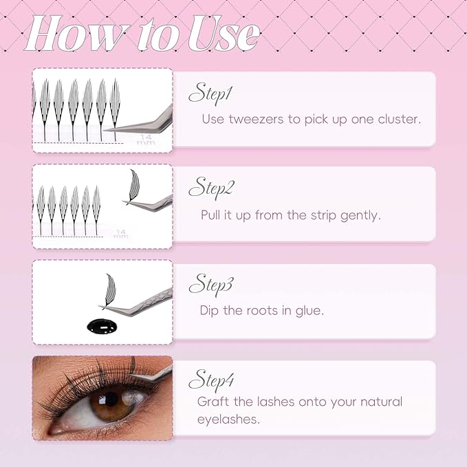 FADLASH Premade Anime Lashes Premade Spire Anime Lash Extensions 0.07 D Curl Volume Premade Lash Fans Manga Lashes Natural Look for Salon Use (0.07-D, 8-14mm)