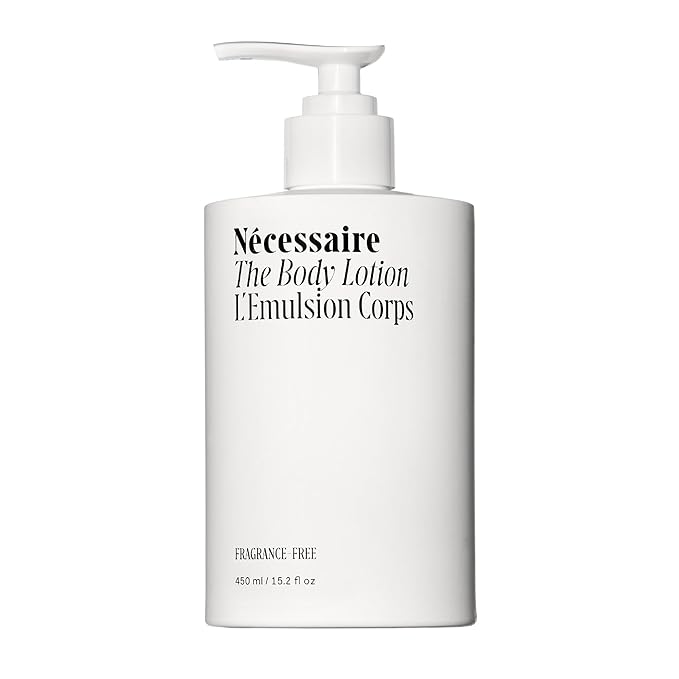 Nécessaire The Body Lotion - Fragrance-Free - Unscented - Multi-Peptide - Firming Body Lotion for Women + Men. 2.5% Niacinamide. Non-Comedogenic Lotion for Sensitive Skin – 450ml/15.2 fl oz