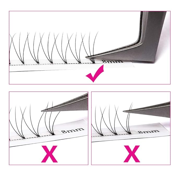 Volume Lash Extensions 3D to 20D Premade Fans Eyelash Extensions Pointy Base Premade Lash Extensions Fans 0.05 0.07 0.10 8-20mm Available Premade Lash Fans Thin Base (3D-0.10-D, 8-14)
