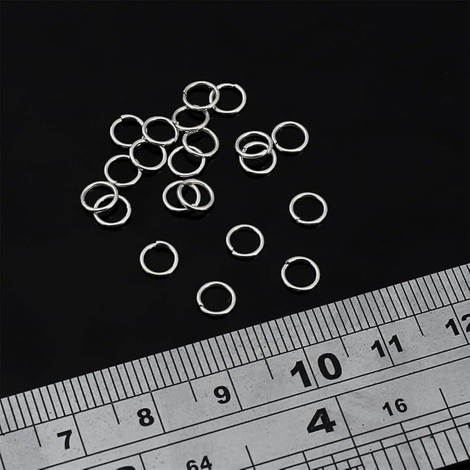 925 Sterling Silver Jump Rings 0.6x5mm 50pcs for Jewelry Making Findings