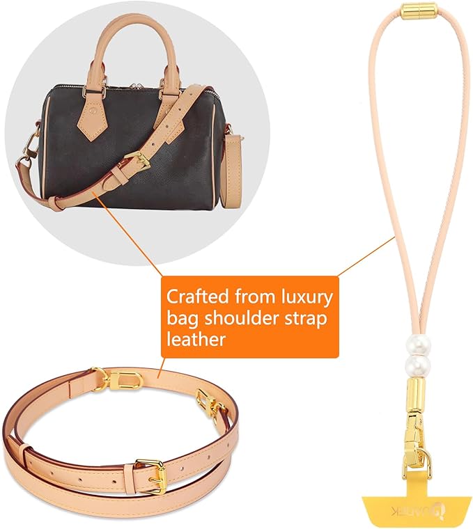 Leather Phone Wrist Strap,Universal Adjustable Key Lanyard,Stylish Wristlet Keychains for Women&Men