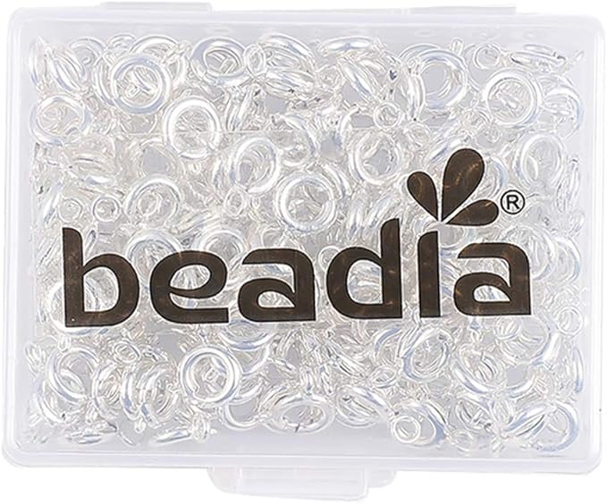 Copper Spring Clasps 6mm Silver Plated Claw Clasps for DIY Jewelry Making 150pcs
