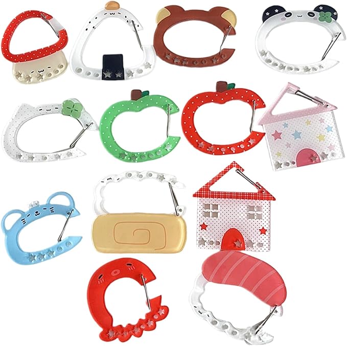 Carabiner Clip For Keys And Small Items Acrylic Pendant For Backpack Handbook Decoration Ita Bag Buckle Accessory Portable Bottle Holder