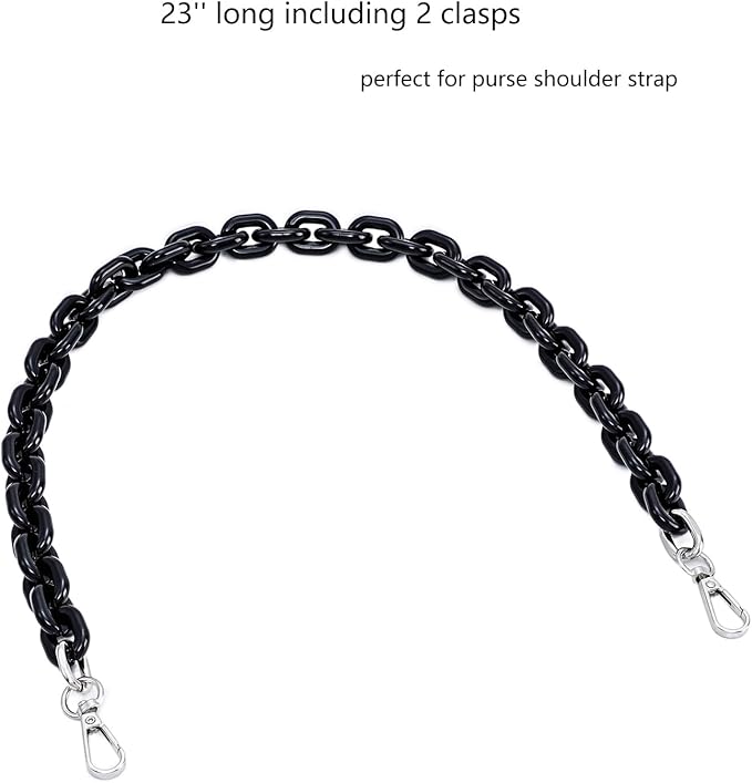 Cute Acrylic Purse Strap Bag Chain Handle Replacement Handbag Crossbody Shoulder Strap Accessory
