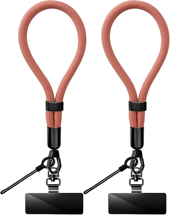 Phone Lanyard, 2 Pack Adjustable Cell Phone Lanyard Hand Phone Wrist Strap with Tether Tabs for Smartphones
