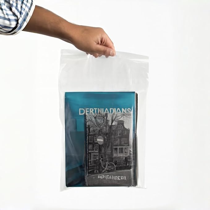 120 Pcs Plastic Bags, 8 x 10 inch 2 mil Jewelry Bags, Clear Zip Bag, Resealable Zip Bag for Business, Storage, Candy