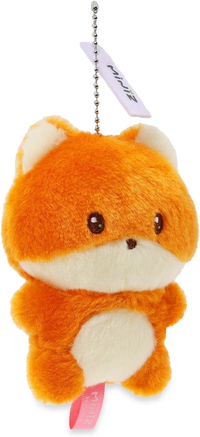 Anirollz Miniz Plush Charm Cute Stuffed Animal Keychain Kawaii Mini Bag Accessory Collectible Pocket Toy for Kids & Adults