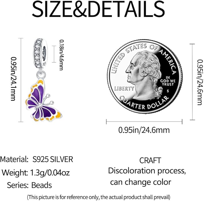 Pandach Animal Charm Bead fits Charms Bracelets for Woman-925 Sterling Silver Dangle Pendant Bead,Jewelry Beads Gifts for Women Bracelet&Necklace