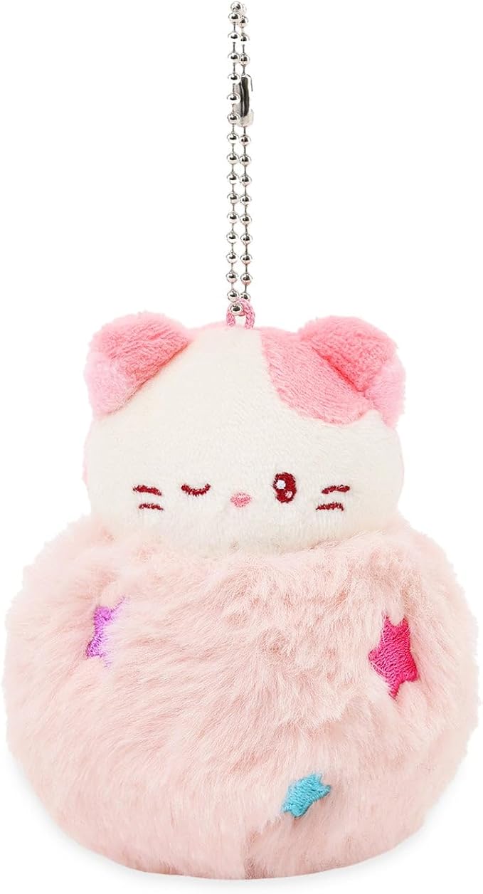 Anirollz Miniz Plush Charm Cute Stuffed Animal Keychain Kawaii Mini Bag Accessory Collectible Pocket Toy for Kids & Adults