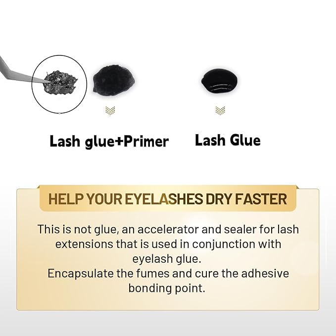 2 Bottles Korea Original IB Beauty Eyelash Extensions Glue 15ml IB Primer Super Bonder False Lash Adhesive Glue Makeup Tools for Professional Salon Use