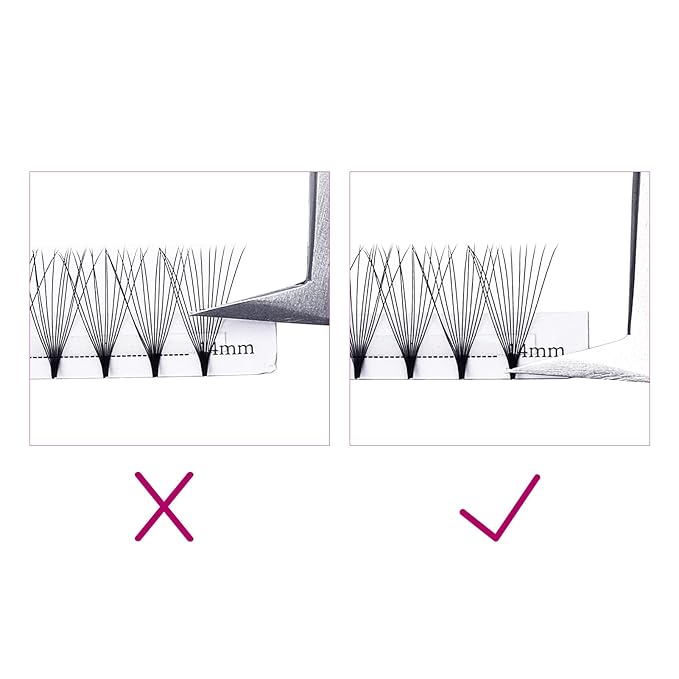 Volume Lash Extensions D Curl 12D Premade Fans 0.07 Mixed Tray Eyelashes Extension Volume Premade Fans Individual Lashes (12D-0.07-D, 8-14mm)