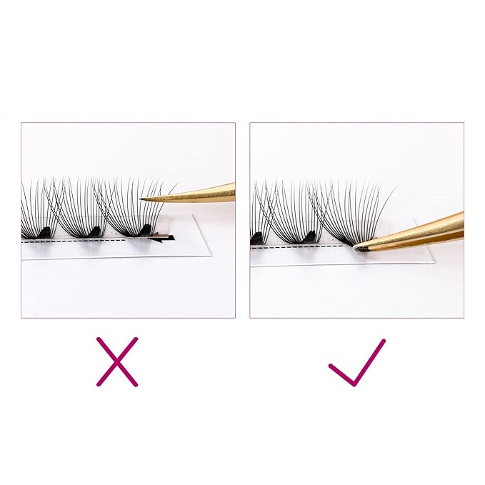Lash Extension C CC D DD Curl Premade Fans Eyelash Extensions Pointy Base Volume Lash Extensions Pre Made Volume Lashes Long Stem Premade Lash Extensions Fans (20D-0.07C, 13mm)