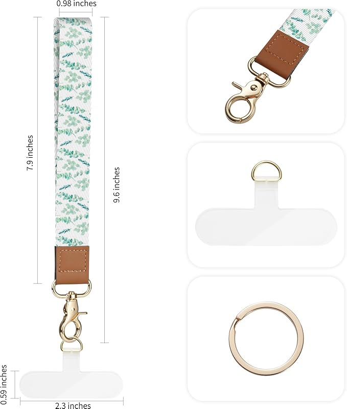 2 Pack Phone Wrist Strap Keychain，Cell Phone Lanyard，for Key Chains Car Keys ID Badges Wallet Camera Wrist Strap