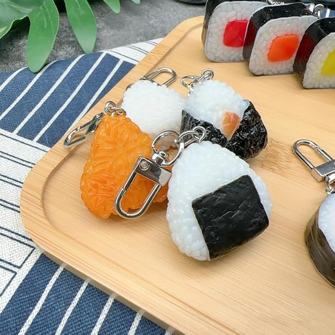 HSYHERE Men Women Creative Interesting Novelty Stylish Mini Simulated Food Orange Shrimp Keychain Key-ring Pendant