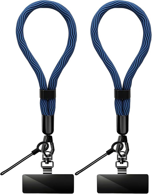 Phone Lanyard, 2 Pack Adjustable Cell Phone Lanyard Hand Phone Wrist Strap with Tether Tabs for Smartphones
