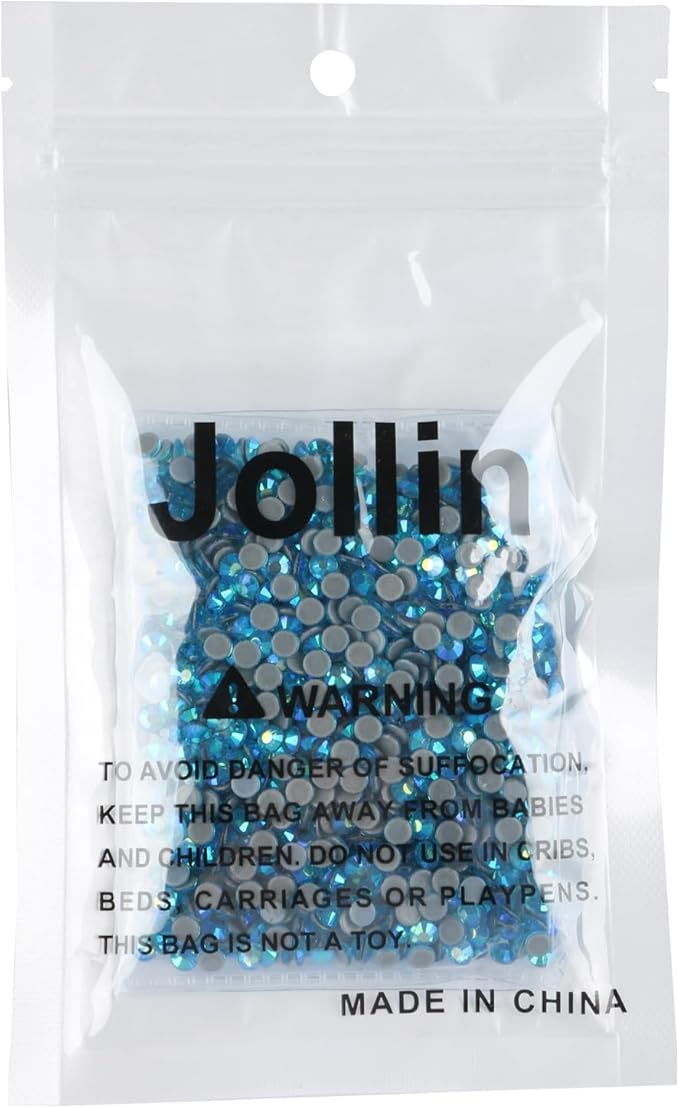 Hot Fix Crystal Flatback Rhinestones Glass Diamantes Gems 4.0mm(16ss 1440pcs, Aquamarine AB)