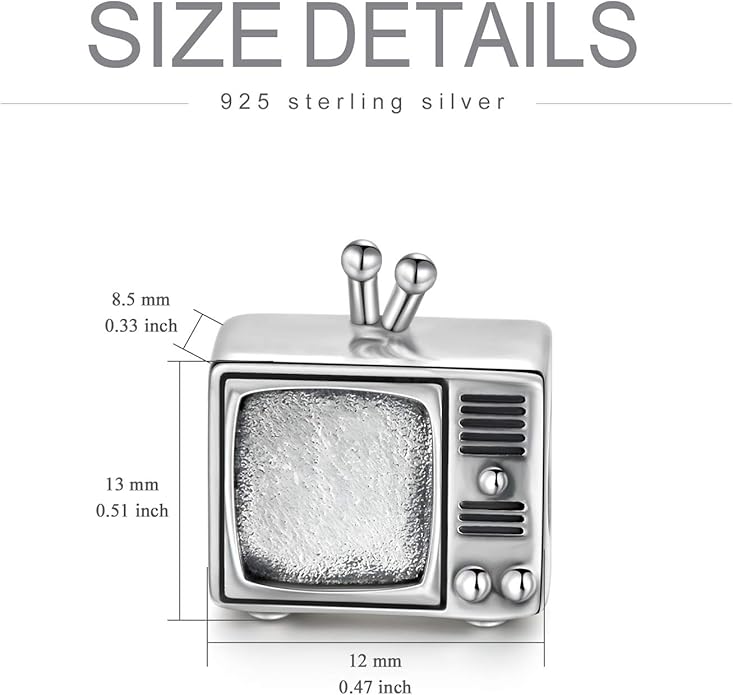 LONAGO 925 Sterling Silver Personalized Photo Charm Fit Snake Bracelet Necklace Customized Image Picture Bead for Women