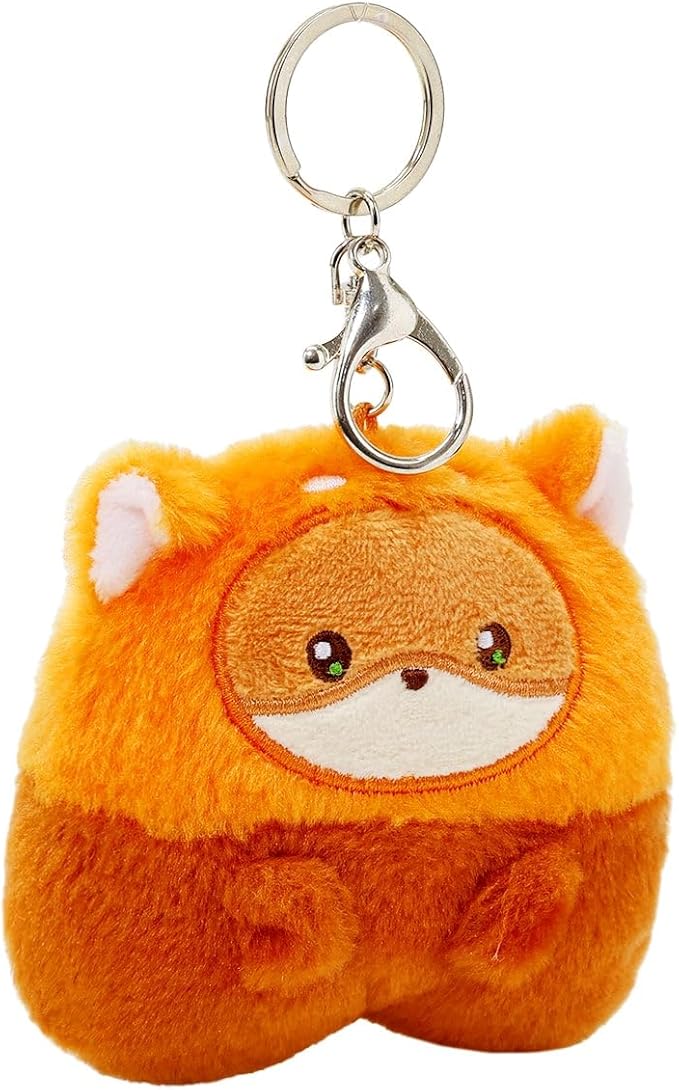 Anirollz Miniz Plush Charm Cute Stuffed Animal Keychain Kawaii Mini Bag Accessory Collectible Pocket Toy for Kids & Adults