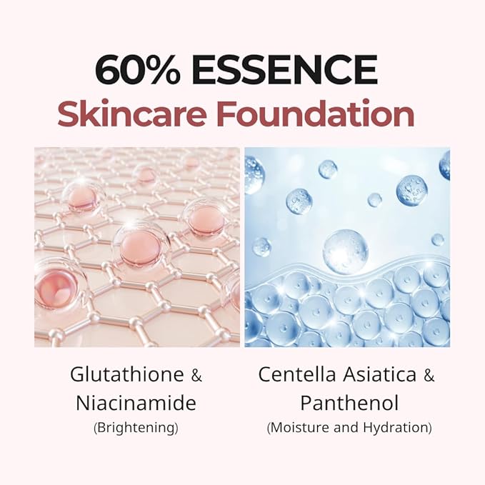 milktouch Cushion Foundation, 24H Flawless Skin, Radiant Shine, No Oxidation, Long-Lasting, Non-Creasing,60% Hydrating Skincare Infused Korean Foundation (23N Medium Beige)