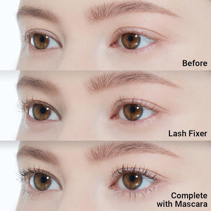 ETUDE Dr. Mascara Fixer For Super Long Lash, Korean Mascara Fixer, Natural Extension, Lengthening, Smudge-Proof, Korean Makeup, Beauty, Micro Black Fiber Formula (0.203 Fl Oz)