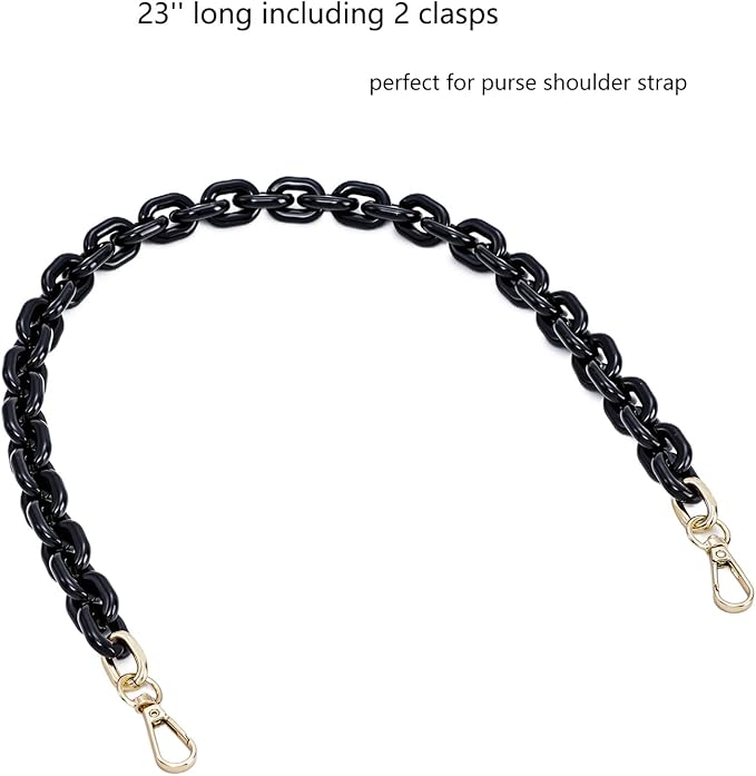 Cute Acrylic Purse Strap Bag Chain Handle Replacement Handbag Crossbody Shoulder Strap Accessory