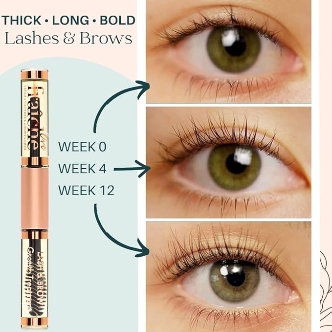 Live Fraiche Organic Castor Oil (16oz) + Filled Mascara Tube - 100% Pure Hexane Free Cold Pressed Castor Oil for Skin and Face - Hair Growth for Eyelashes and Eyebrows Scalp & Hair Treatment Oil
